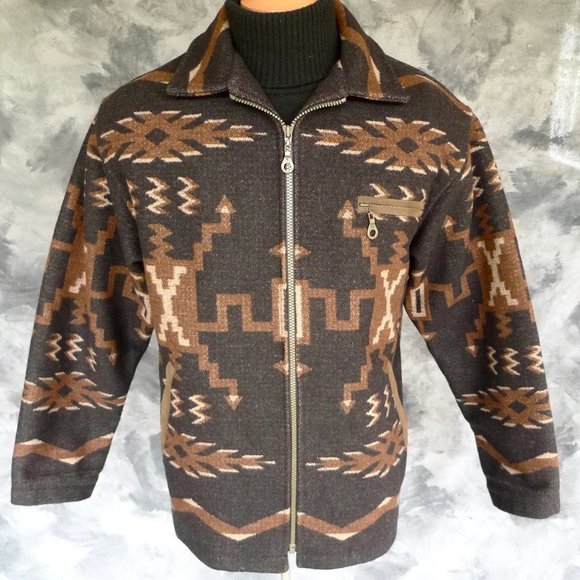 Rare Vintage Pendleton High Grade Western Wear Wool Blanket Jacket Coat - Picture 1 of 10